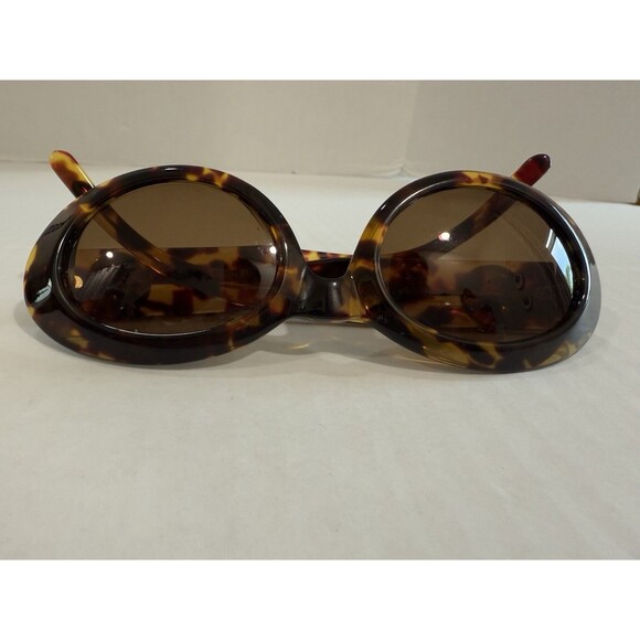 LAURA BIAGIOTTI Brown Tortoise Gold Sunglasses 51-22 Made in Italy + Coach Case main image 10